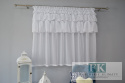 PROWANSJA FIRANA Z FALBANAMI , 3 FALBANY , retro vintage BATYST 300/160 CM