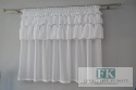 PROWANSJA FIRANA Z FALBANAMI , 3 FALBANY , retro vintage BATYST 300/160 CM