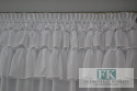 PROWANSJA FIRANA Z FALBANAMI , 3 FALBANY , retro vintage BATYST 300/160 CM