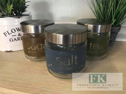 SŁOIK POJEMNIK KUCHENNY SZKLANY SALT NA SÓL