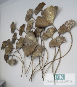 METALOWY OBRAZ / DEKORACJA ŚCIENNA AŻUROWA WYS. 105 CM W STYLU PROWANSALSKIM, BOHO, LOFT