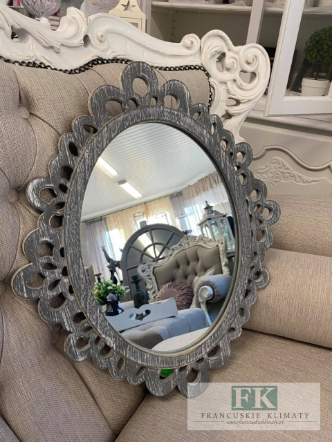 LUSTRO OWAL 52 cm , SHABBY , PROWANSJA LUSTRO OWAL 52 cm , SHABBY , PROWANSJA