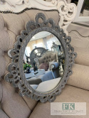 LUSTRO OWAL 52 cm , SHABBY , PROWANSJA LUSTRO OWAL 52 cm , SHABBY , PROWANSJA