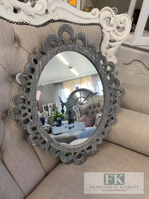 LUSTRO OWAL 52 cm , SHABBY , PROWANSJA LUSTRO OWAL 52 cm , SHABBY , PROWANSJA