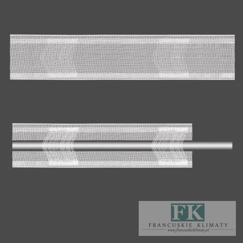 TAŚMA MARSZCZĄCA 1:2 FALA 5 cm na rurkę karnisza , taśma do firan zasłon TAŚMA MARSZCZĄCA 1:2 FALA 5 cm na rurkę karnisza , taśma do firan zasłon