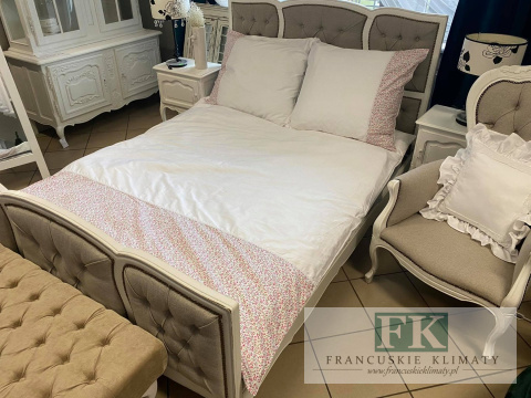 EKSKLUZYWNA POŚCIEL KORONKA 160x200 HANDMADE KWIATUSZKI BAWEŁNA 100% FRANCJA PROWANSJA EKSKLUZYWNA POŚCIEL KORONKA 160x200 HANDMADE KWIATUSZKI BAWEŁNA 100% FRANCJA PROWANSJA