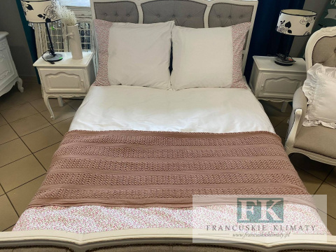 EKSKLUZYWNA POŚCIEL KORONKA 160x200 HANDMADE KWIATUSZKI BAWEŁNA 100% FRANCJA PROWANSJA EKSKLUZYWNA POŚCIEL KORONKA 160x200 HANDMADE KWIATUSZKI BAWEŁNA 100% FRANCJA PROWANSJA
