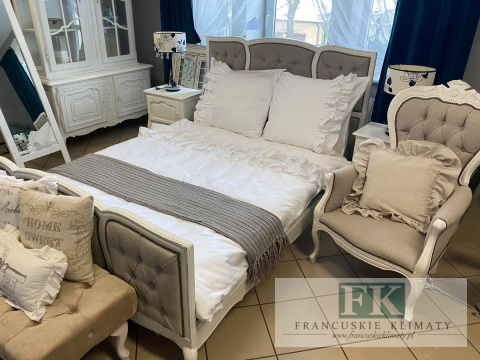 EKSKLUZYWNA POŚCIEL 160x200 FALBANY HANDMADE BAWEŁNA 100% FRANCJA PROWANSJA EKSKLUZYWNA POŚCIEL 160x200 FALBANY HANDMADE BAWEŁNA 100% FRANCJA PROWANSJA