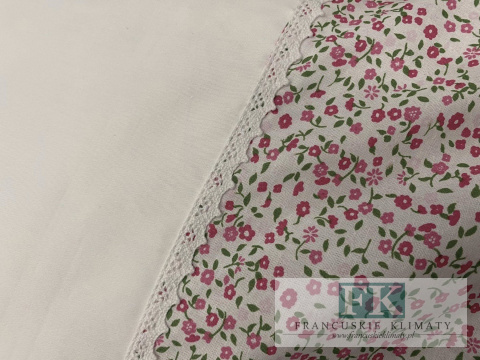 EKSKLUZYWNA POŚCIEL KORONKA 160x200 HANDMADE KWIATUSZKI BAWEŁNA 100% FRANCJA PROWANSJA EKSKLUZYWNA POŚCIEL KORONKA 160x200 HANDMADE KWIATUSZKI BAWEŁNA 100% FRANCJA PROWANSJA