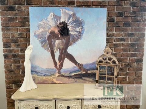 OBRAZ NA PŁÓTNIE 100/100 BALETNICA ŁABĘDŹ