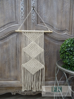 RĘCZNIE WYPLATANA MAKRAMA wys. 92 cm BOHO