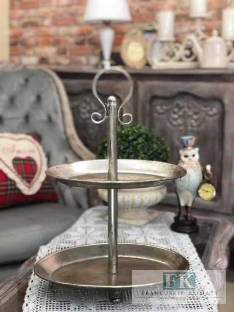 METALOWA -NIETŁUKĄCA SIĘ 47 cm PATERA NA CIASTO / OWOCE / ITP... METALOWA -NIETŁUKĄCA SIĘ 47 cm PATERA NA CIASTO / OWOCE / ITP...