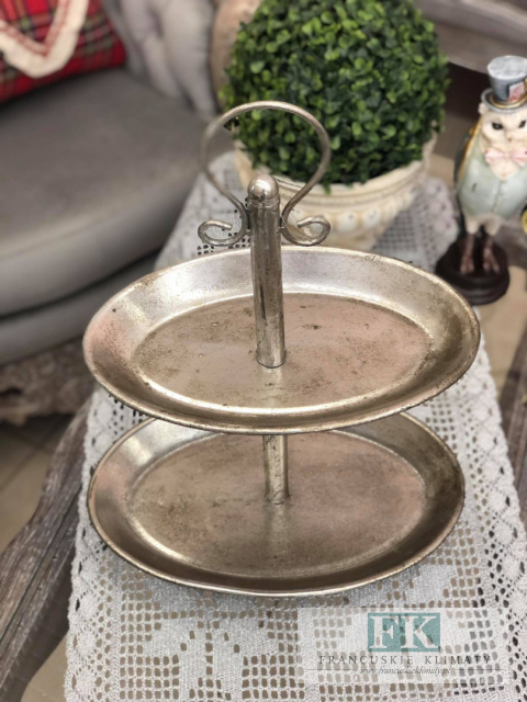 METALOWA -NIETŁUKĄCA SIĘ 47 cm PATERA NA CIASTO / OWOCE / ITP... METALOWA -NIETŁUKĄCA SIĘ 47 cm PATERA NA CIASTO / OWOCE / ITP...