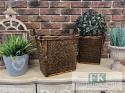 STYLOWY KOSZ bambus WYS 30 CM BOHO OSŁONKA STYLOWY KOSZ bambus WYS 30 CM BOHO OSŁONKA