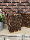 STYLOWY KOSZ bambus WYS 30 CM BOHO OSŁONKA STYLOWY KOSZ bambus WYS 30 CM BOHO OSŁONKA