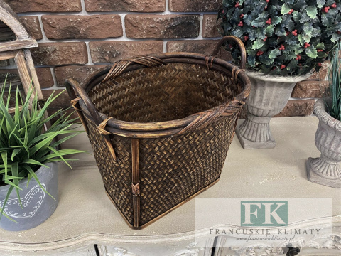 STYLOWY KOSZ bambus WYS 30 CM BOHO OSŁONKA STYLOWY KOSZ bambus WYS 30 CM BOHO OSŁONKA