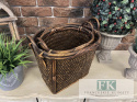 STYLOWY KOSZ bambus WYS 33 CM BOHO OSŁONKA STYLOWY KOSZ bambus WYS 33 CM BOHO OSŁONKA