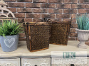 STYLOWY KOSZ bambus WYS 33 CM BOHO OSŁONKA STYLOWY KOSZ bambus WYS 33 CM BOHO OSŁONKA