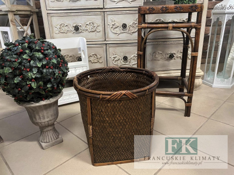 STYLOWY KOSZ osłonka BAMBUS NATURA BOHO 33 cm STYLOWY KOSZ osłonka BAMBUS NATURA BOHO 33 cm