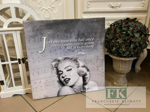 OBRAZ NA PŁÓTNIE 50x50 MARILYN MONROE NUTKI RETRO VINTAGE OBRAZ NA PŁÓTNIE 50x50 MARILYN MONROE NUTKI RETRO VINTAGE