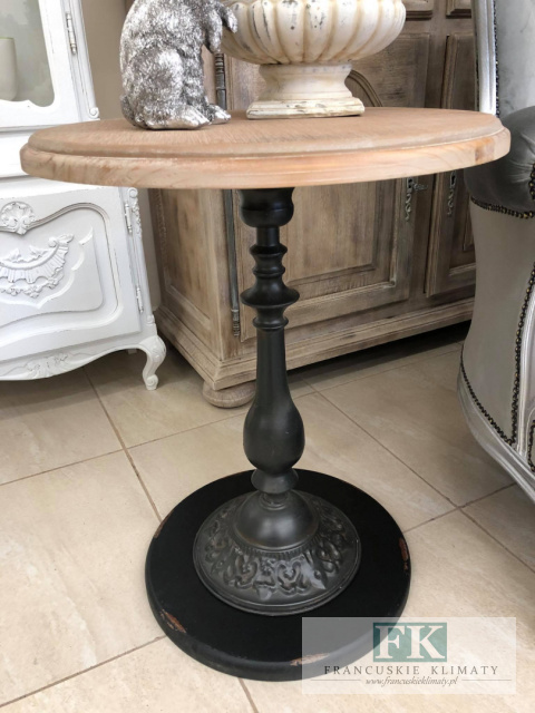 STOLIK POMOCNIK DREWNO 63 CM czarny STOLIK POMOCNIK DREWNO 63 CM czarny