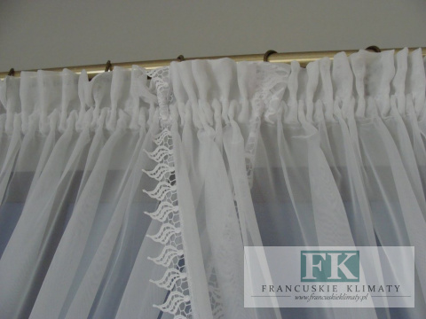 FIRANA , FIRANKA WOAL GIPIURA , 500/160 , PROWANSJA , SHABBY CHIC, VINTAGE , RETRO wys 160 cm