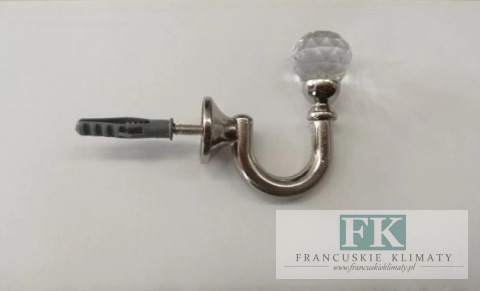 HACZYKI mini CRYSTAL NIKIEL do upinania firan , zasłon HACZYKI mini CRYSTAL NIKIEL do upinania firan , zasłon