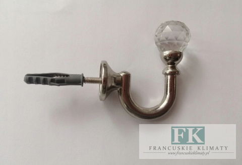 HACZYKI mini CRYSTAL NIKIEL do upinania firan , zasłon HACZYKI mini CRYSTAL NIKIEL do upinania firan , zasłon