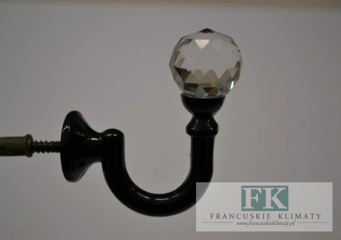 HACZYKI mini CRYSTAL CZARNY do upinania firan , zasłon HACZYKI mini CRYSTAL CZARNY do upinania firan , zasłon