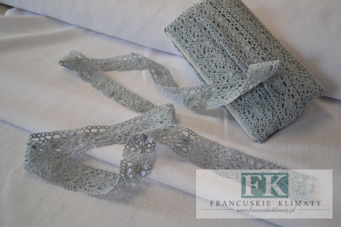KORONKA szara 100 % bawełna 4 cm PROWANSJA , SHABBY CHIC , VINTAGE KORONKA szara 100 % bawełna 4 cm PROWANSJA , SHABBY CHIC , VINTAGE