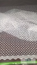 KUPON TKANINA MATERIAŁ 128x275 TIUL HAFTOWANY BIEL OKAZJA KUPON TKANINA MATERIAŁ 128x275 TIUL HAFTOWANY BIEL OKAZJA