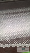KUPON TKANINA MATERIAŁ 128x275 TIUL HAFTOWANY BIEL OKAZJA KUPON TKANINA MATERIAŁ 128x275 TIUL HAFTOWANY BIEL OKAZJA