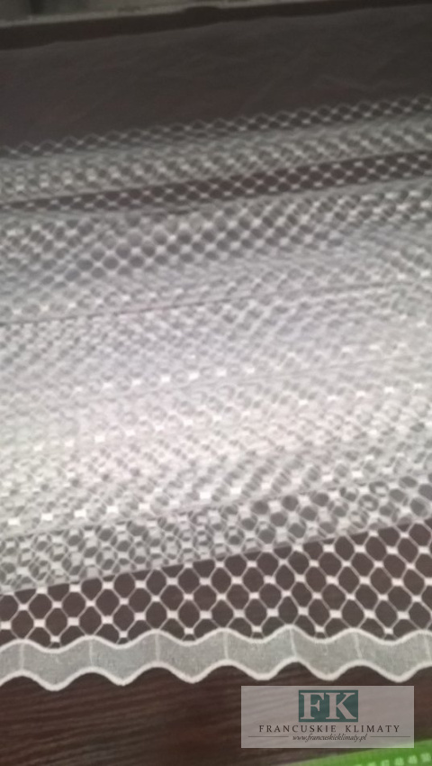 KUPON TKANINA MATERIAŁ 128x275 TIUL HAFTOWANY BIEL OKAZJA KUPON TKANINA MATERIAŁ 128x275 TIUL HAFTOWANY BIEL OKAZJA