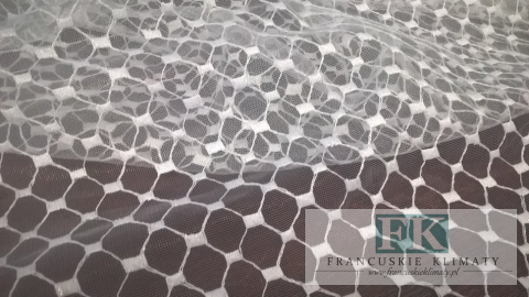 KUPON TKANINA MATERIAŁ 80x275 TIUL HAFTOWANY BIEL OKAZJA KUPON TKANINA MATERIAŁ 80x275 TIUL HAFTOWANY BIEL OKAZJA