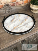 TACA DEKORACYJNA OKRĄGŁA FI 43 CM , shabby prowansja TACA DEKORACYJNA OKRĄGŁA FI 43 CM , shabby prowansja