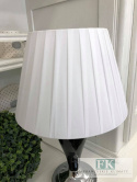 CUDOWNA LAMPA czarna SREBRNA GLAMOUR WYS. 43 CM HAMPTON