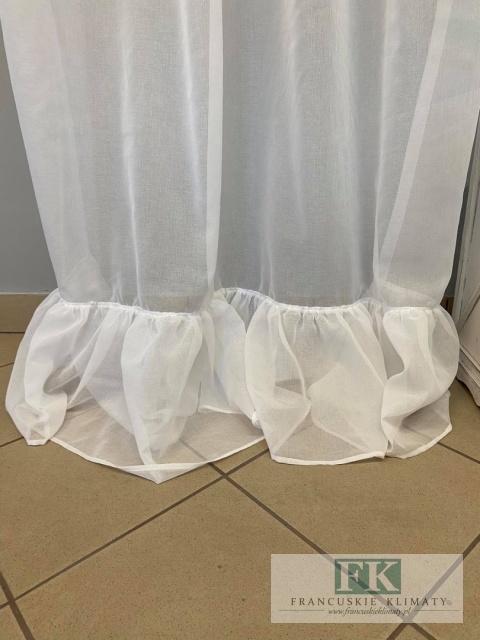 FIRANA 140X250 BOK ZASŁONA FALBANY STYL VINTAGE FRANCUSKI