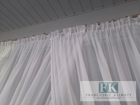 KPL OKIENNY PROWANSJA firana boki NATURA BAWEŁNA KORONKA ETAMINA