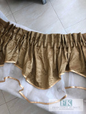 KUPON LAMBREKIN DWUWARSTWOWY 280 CM X 50 CM BIAŁA TAFTA