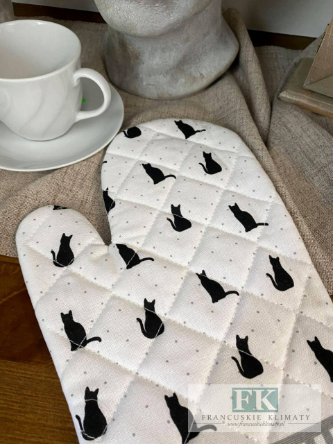 ŁAPKA DWUSTRONNA RĘKAWICZKA KUCHENNA KOTY 100% BAWEŁNA ŁAPKA DWUSTRONNA RĘKAWICZKA KUCHENNA KOTY 100% BAWEŁNA
