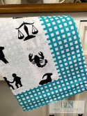 ŚCIERCZKA 65X50 ŚCIERKA KUCHENNA 100% BAWEŁNA ZODIAK TURKUS ŚCIERCZKA 65X50 ŚCIERKA KUCHENNA 100% BAWEŁNA ZODIAK TURKUS