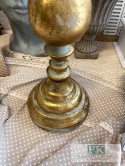 ŚWIECZNIK POSTARZANY WYS 59 CM METAL ZŁOTO ŚWIECZNIK POSTARZANY WYS 59 CM METAL ZŁOTO