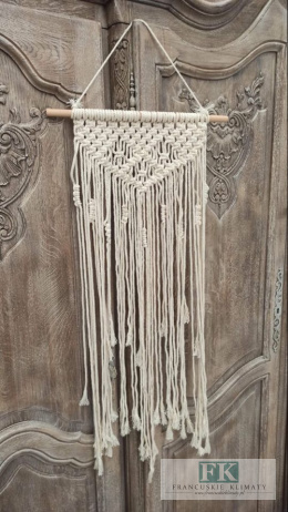 RĘCZNIE WYPLATANA MAKRAMA wys. 98 cm BOHO