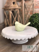 FIGURKA ZIELONY PTASZEK 13 CM SHABBY VINTAGE