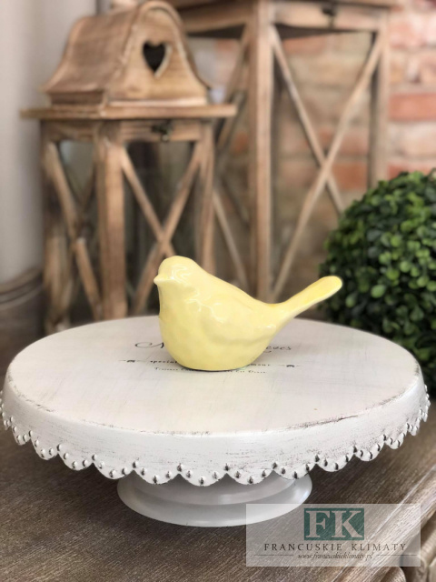 FIGURKA ŻÓŁTY PTASZEK 13 CM SHABBY VINTAGE