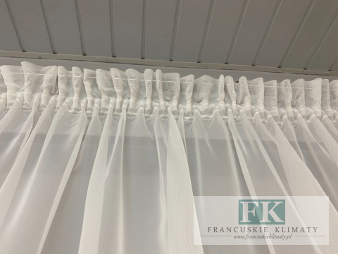 FIRANKA 330X90 WOAL LIŚCIE GIPIURA FRANCJA PROWANSJA