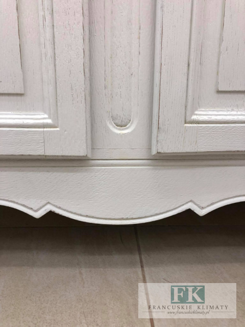 FRANCUSKI KREDENS BIBLIOTEKA witryna DĄB szer. 136,5 cm biały SHABBY PROWANSJA vintage FRANCUSKI KREDENS BIBLIOTEKA witryna DĄB szer. 136,5 cm biały SHABBY PROWANSJA vintage
