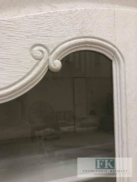 FRANCUSKI KREDENS BIBLIOTEKA witryna DĄB szer. 136,5 cm biały SHABBY PROWANSJA vintage FRANCUSKI KREDENS BIBLIOTEKA witryna DĄB szer. 136,5 cm biały SHABBY PROWANSJA vintage
