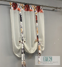 STYLOWA ROLETA ROLETKA SZER 140 CM KWIATY BATYST EKRAN PANEL
