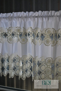 ZAZDROSTKA GIPIUROWA 160/40 GIPIURA KREM ŻORŻETA STYL FRANCUSKI , VINTAGE